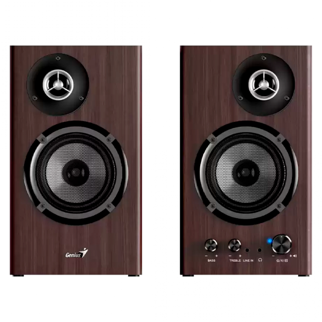 Parlante Genius SP-HF1812BT Bluetooth 50W Dark Brown