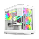 REYES Gabinete Solarmax CM-W950S White Pantalla LCD Templado 4x12cm ARGB Full View