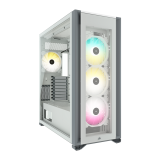 GABINETE CORSAIR ICUE 7000X TEMPLADO WHITE 4X140MM RGB