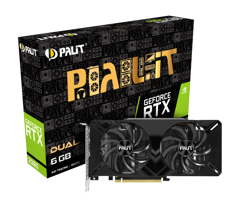 OUTLET Placa de Video Palit NVIDIA GeForce RTX 2060 Dual 6GB GDDR6