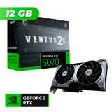 CYBER DAYS PLACA DE VIDEO MSI NVIDIA GEFORCE RTX 5070 VENTUS 2X OC 12GB GDDR7