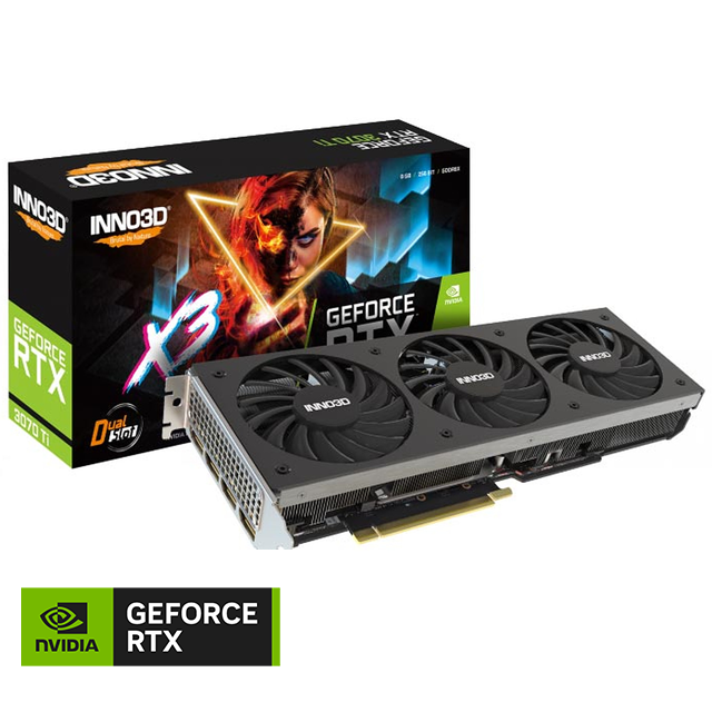 Placa de Video Inno3D NVIDIA GeForce RTX 3070 TI X3 8GB GDDR6 LHR