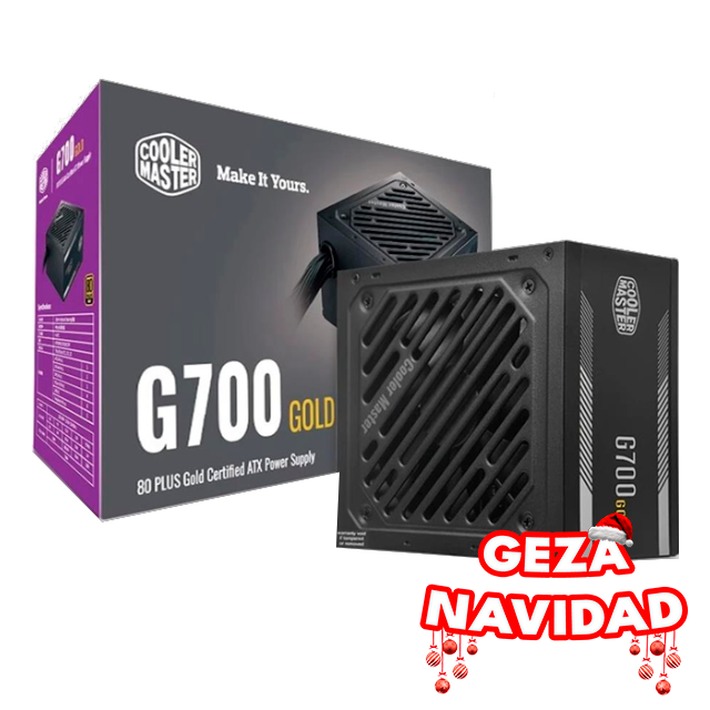 NAVIDAD Fuente Cooler Master G700W 700W 80 Plus Gold S/Cable