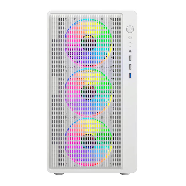 Gabinete Sentey Backfire White Templado 4x12cm ARGB