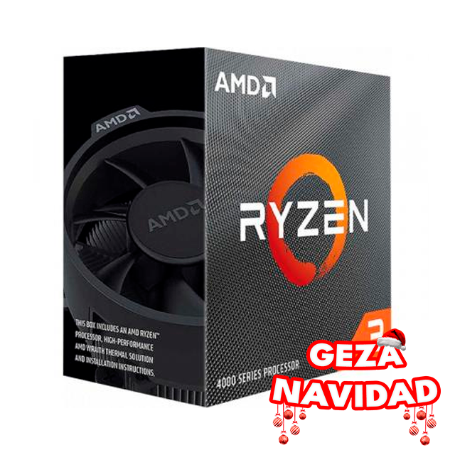 NAVIDAD Micro AMD Ryzen 3 4100 - 4 Núcleos / 8 Threads + Cooler AM4