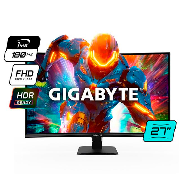 Monitor Gamer Gigabyte GS27FC Curvo 27 180Hz 1Ms HDMI/DP