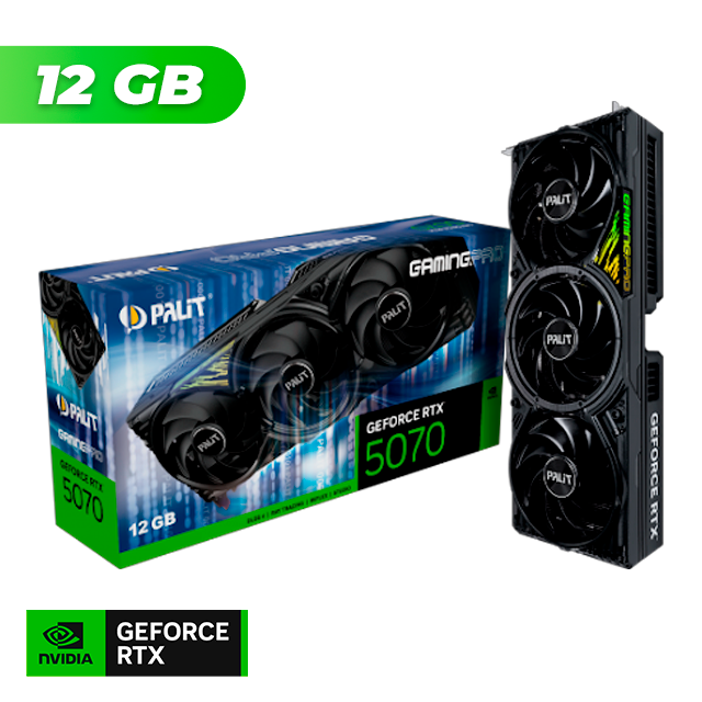 Placa de Video Palit NVIDIA GeForce RTX 5070 GAMING PRO 12GB GDDR7