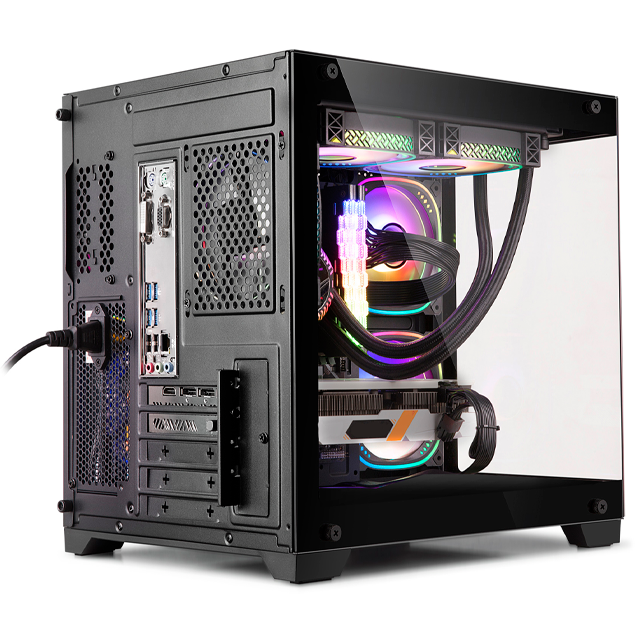 Gabinete Sentey A10 GS-8000 Black Templado 5x12cm ARGB