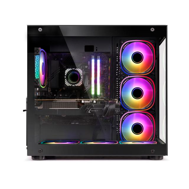 Gabinete Sentey A40 ARGB GS-8200 Black Templado Controladora + C/Remoto 7x12Cm ARGB