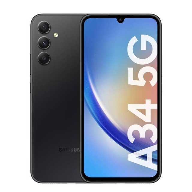 HOT DAYS Celular Samsung Galaxy A34 5G 128GB | 6GB RAM | Triple Cámara 48MP | Graphite | SM-A346MZKBARO