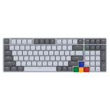 TECLADO FANTECH MAXFIT AIR99 MK916 GREY LOW PROFILE WIRELESS MECÁNICO 95% SWITCH RED