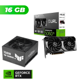 COMBO Placa de Video ASUS NVIDIA GeForce RTX 5060 TI DUAL OC 16GB + Fuente ASUS TUF GAMING 750W 80 Plus Gold Modular