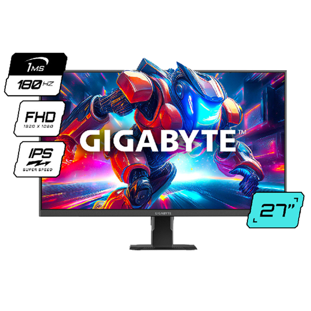 Monitor Gamer Gigabyte GS27FA 27 IPS Edge 180Hz 1Ms HDMI/DP