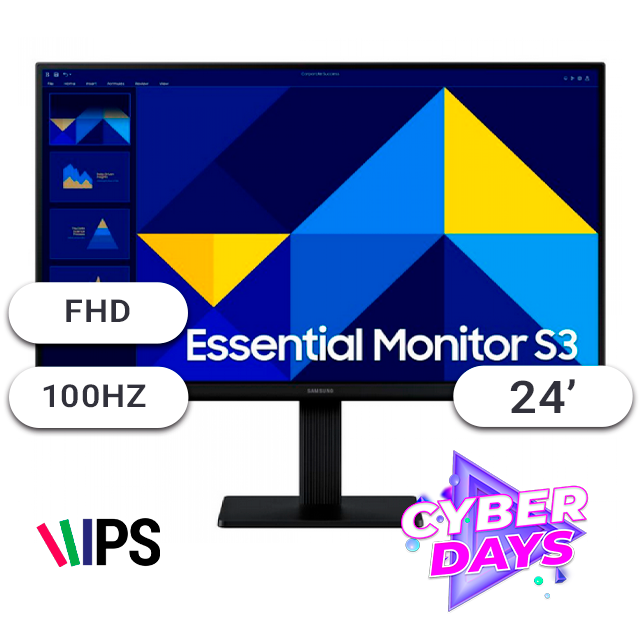 CYBER DAYS Monitor Samsung 24 D300 IPS 100Hz VGA/HDMI