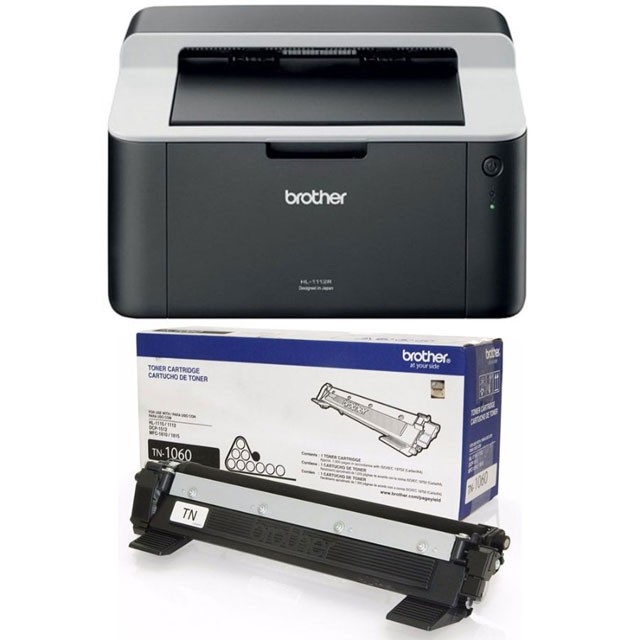 Impresora Laser Brother HL-1212W WI-FI Monocromática + Toner Repuesto TN1060