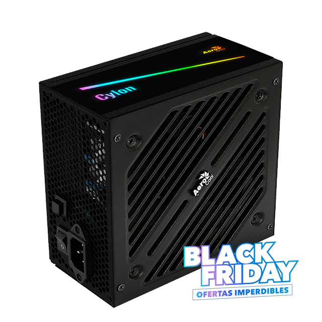 BLACK FRIDAY Fuente Aerocool Cylon 600W RGB 80 Plus Bronze
