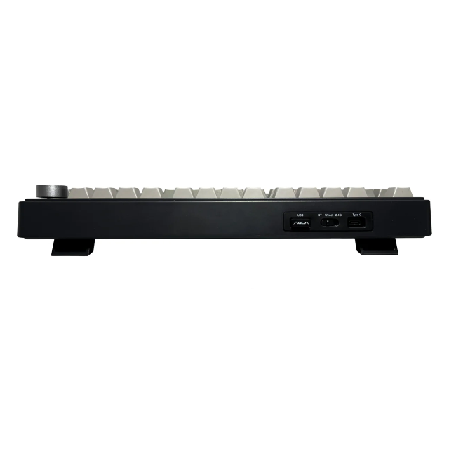 Teclado Aula F75 Wireless Black Degrade Mecánico 75% Rainbow RGB Switch Reaper Español