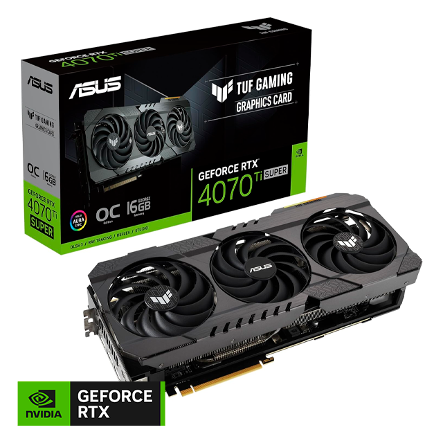 Placa de Video ASUS NVIDIA GeForce RTX 4070 TI SUPER TUF GAMING 16Gb GDDR6X