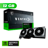 Placa de Video MSI NVIDIA GeForce RTX 5070 VENTUS 3X OC 12GB GDDR7