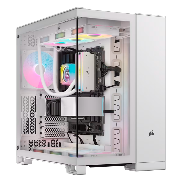 Gabinete Corsair 6500X iCUE Link Dual Chamber White 3x120mm ARGB