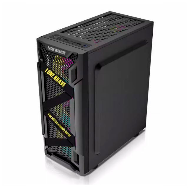 Gabinete Eagle Warrior CG-08Q3 Templado 3x120mm ARGB