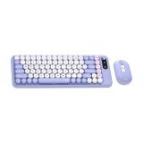 KIT TECLADO Y MOUSE FANTECH GO MOCHI65 WK898 PURPLE WIRELESS BLUETOOTH MECÁNICO 65%