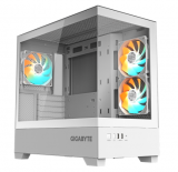 Gabinete Gigabyte C201 Panoramic Templado White 3x120mm ARGB