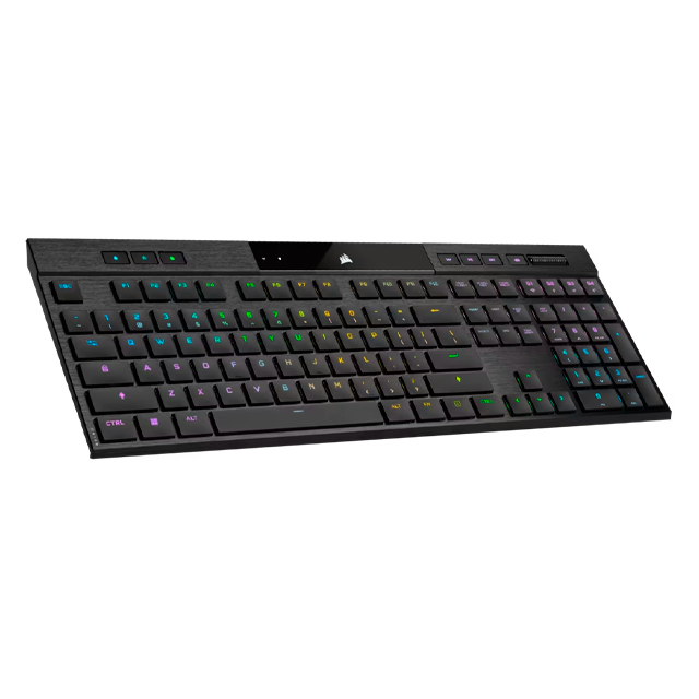 Teclado Mecánico Corsair K100 Air Wireless RGB Ultradelgado Cherry MX Ultra Low Profile