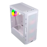 Gabinete Sentey Hunter White Templado 4x12cm ARGB