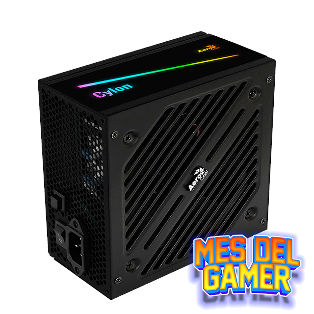 MES GAMER Fuente Aerocool Cylon 600W RGB 80 Plus Bronze