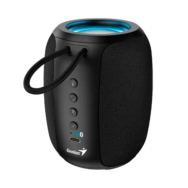Parlante Genius SP-915BT RGB Black Portatil Bluetooth Bateria 6 horas USB C