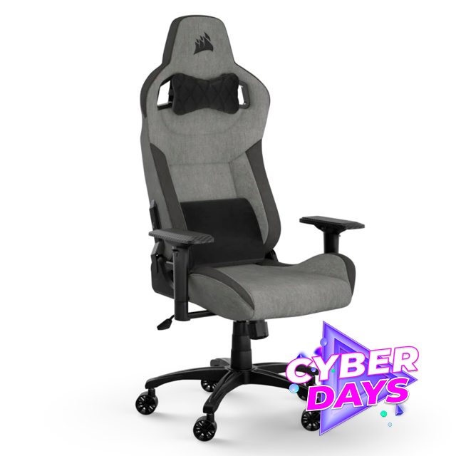 CYBER DAYS Silla Gamer Corsair T3 Rush Gris/Carbon 2023