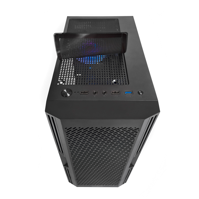 Gabinete Sentey Hunter Black Templado 4x12cm ARGB