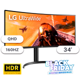 BLACK FRIDAY Monitor LG 34 Ultrawide 34WP75C-B WQHD 160Hz HDR Curvo Parlantes
