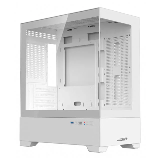 Gabinete Sentey H30 GS-6130 White Templado 5x12cm ARGB