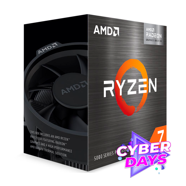CYBER DAYS Micro AMD Ryzen 7 5700G - 8 Núcleos / 16 Threads + Radeon Graphics AM4