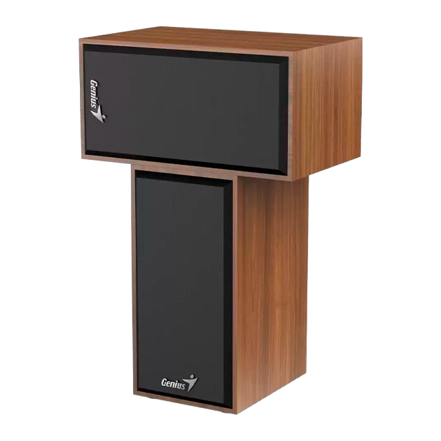 Parlantes Genius SP-HF180 Dark Coffee USB 6 Watt