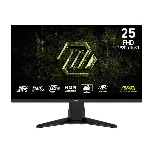 MONITOR GAMER MSI MAG 255F X24 25 IPS 240HZ 0.5MS HDMI/DP