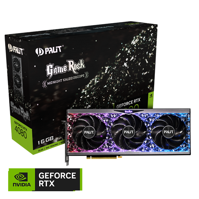 Placa de Video Palit NVIDIA GeForce RTX 4080 GAME ROCK 16GB GDDR6X