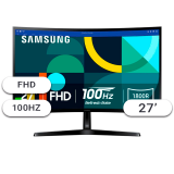 MONITOR SAMSUNG LED 27 CURVO LS27D366 100HZ