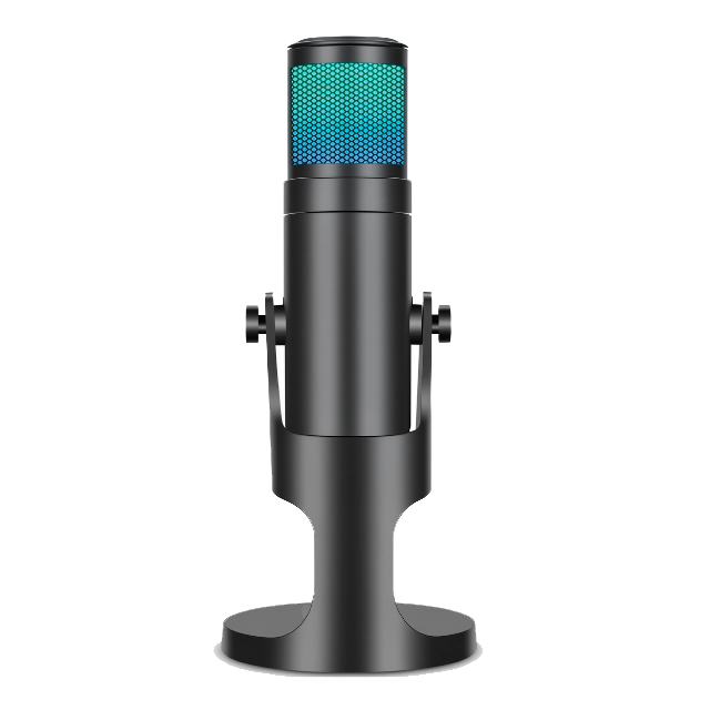 Micrófono Raptor Vox PRO RGB USB p/Streaming