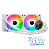 BLACK FRIDAY Cooler CPU Watercooler Gamdias Chione M3-240W 240mm White ARGB