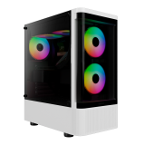 Gabinete Gamdias Talos E3 CG White Templado 3x12cm ARGB