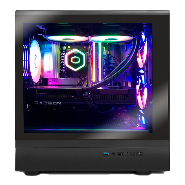 Gabinete Sentey M25 Mantis Black Mesh Templado 4x12cm ARGB
