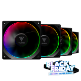 BLACK FRIDAY COOLER FAN KIT GAMDIAS AEOLUS M3-1203R ARGB (3X120MM + CONTROLADORA + CONTROL REMOTO)