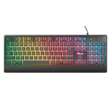 Teclado Trust Ziva Gamer Retroiluminado LED Español