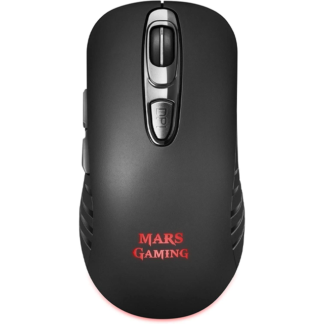 Mouse Gamer Mars Gaming Inalámbrico RGB 3200 DPI MMW2