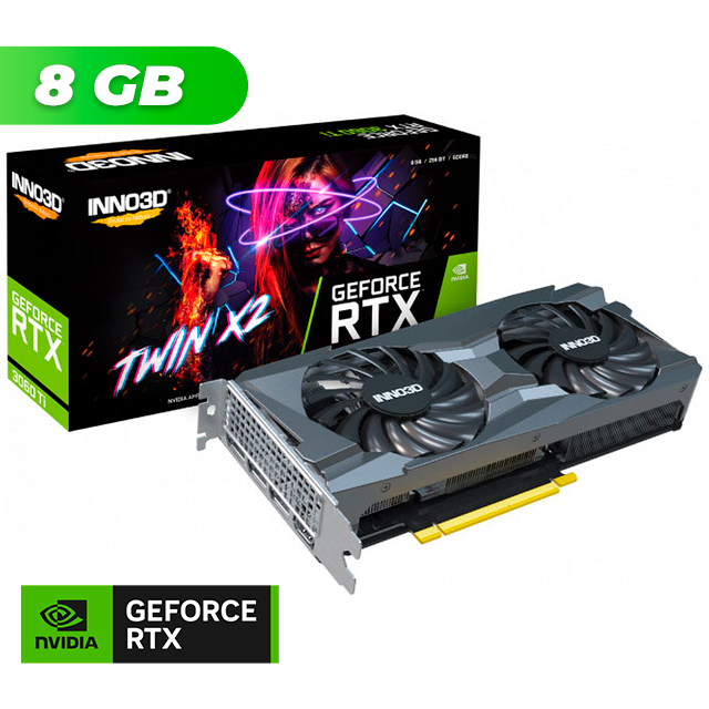 BLACK FRIDAY Placa de Video Inno3D NVIDIA GeForce RTX 3060 TI TwinX2 8GB GDDR6 LHR