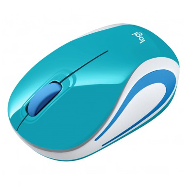 Mouse Logitech M187 Bright Teal Wireless Inalámbrico USB