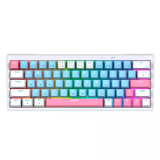 TECLADO FANTECH ATOM X83 MK612 RGB AME WHITE MECÁNICO 75% SWTICH ROSIE